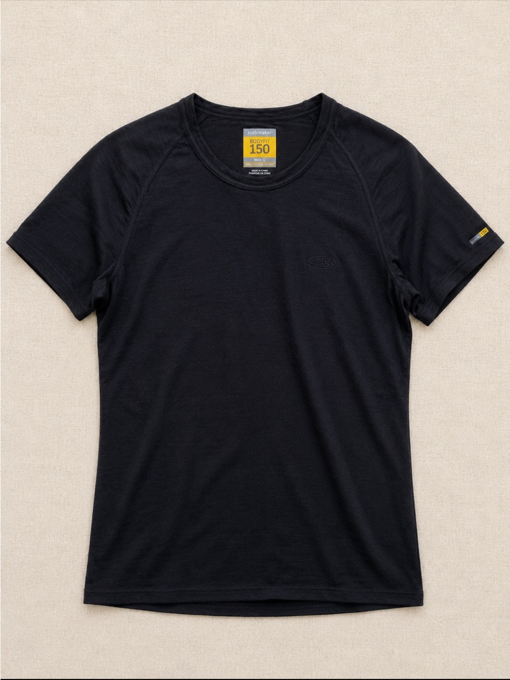 Icebreaker Bodyfit 150 Merino Wool Base Layer T-Shirt Men’s Small Black Gorpcore